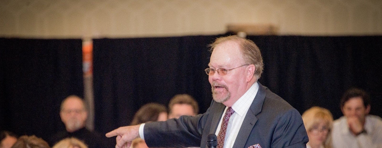 James R. Solsbery engaging with educators during a training session